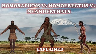 Did The Homo erectus Homo sapiens And Neanderthals Coexist   Explained 2020 [upl. by Dnivra]