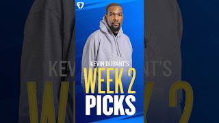 Kevin Durant Picks Commanders VS Giants 👀 [upl. by Eux]