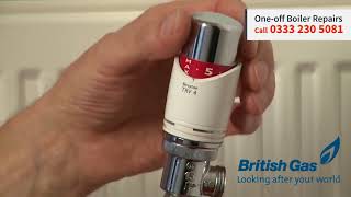 British Gas thermostatic radiator valve TRV tips [upl. by Carnahan467]