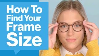 How To Find Your Frame Size  GlassesUSAcom [upl. by Lledner830]