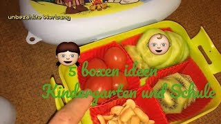 Lunchboxen🍎🍇5 FrühstücksIdeen für die Schule und Kindergarten👦👧 LECKER amp Einfach [upl. by Fried]