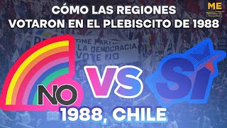 Como las regiones votaron en el Plebiscito de 1988 Chile [upl. by Adnohr]