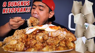 MUKBANG 8 BUNGKUS KETOPRAK PORSI JUMBO [upl. by Anaek]