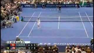 Federer vs Sampras New York Madison Square Garden [upl. by Radmen861]