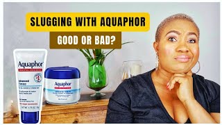 Slugging Using Aquaphor Healing Ointment Esthetician Review [upl. by Cathrine]