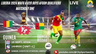 Guinea Bissau U20 vs Guinea U20 Live  2024 WAFU A U20 Boys Nations  2025 AFCON Qualifiers [upl. by Letnahc]