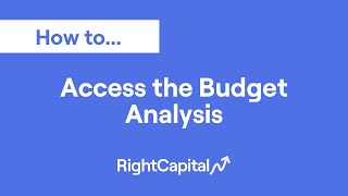 How To Access the Budget Analysis [upl. by Genvieve]