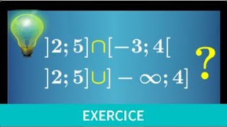 intervalle • Déterminer lintersection et la réunion dintervalles I∩J et IUJ • seconde exercice [upl. by Nairb617]