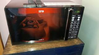 how to use ifb 23 liter convection microwave model 23BC3 full demo [upl. by Ramburt]