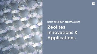 Zeolites Innovations amp Applications  enables cleaner cement production  next generation catalysts [upl. by Fleurette]