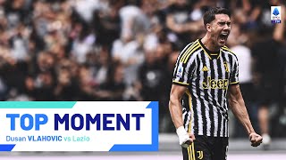 Vlahovic nets double in stunning performance  Top Moment  JuventusLazio  Serie A 202324 [upl. by Brina213]