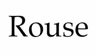 How to Pronounce Rouse [upl. by Theodor]