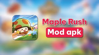 Maple Rush mod apk one hit speed speed up gold farming  Nấm Lùn Tiến Lên [upl. by Eikcin747]