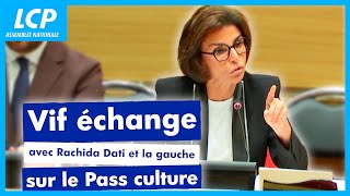 Vif échange entre Rachida Dati et la gauche sur le pass culture  22102023 [upl. by Onitnelav846]