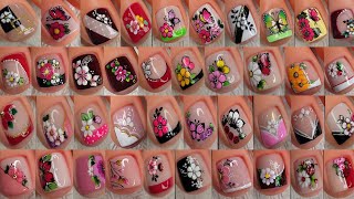 40 RECOPILACIÓN DE MODELOS DE UÑAS VARIADOS  Diseños de uñas 💅 🦶😍 [upl. by Nnahgaem]