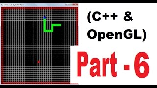 OpenGL amp C game programming  snake game tutorial  2D   PART 6  Drawing The target [upl. by Grani]