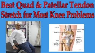 Best Quad amp Patellar Tendon Stretch for Most Knee Problems  Dr Mandell [upl. by Akit204]