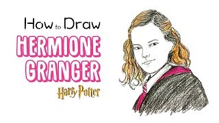 How to Draw Hermione Granger from Harry Potter [upl. by Reldnahc]