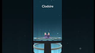 Shiny Paldean Wooper evolving into Clodsire in Pokemon GO pokemon shinyevolution [upl. by Siravart663]