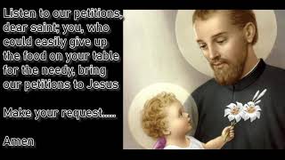 PRAYER TO ST CAJETAN  PATRON OF JOB SEEKERS [upl. by Mesics]