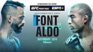 Rob Font vs Jose Aldo [upl. by Nishi]