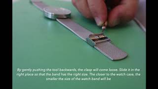 How to  Adjust your Milanese watch band [upl. by Ponzo]