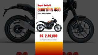 Royal Enfield Guerrilla 450  Playa Black Colour [upl. by Fauman]