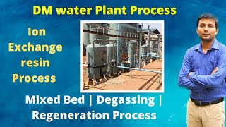 DM water plant process in Hindi  Ion exchange process water treatment  Demineralization Process [upl. by Ytineres]