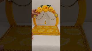 DIY Haldi Platter🧡Easy Haldi Platter for Wedding haldiplatter haldiceremony trending diy shorts [upl. by Keligot951]