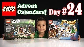 LEGO CITY Advent Calendar amp LEGO STAR WARS Advent Calendar DAY 24  2013 Set 60024 amp 75023 [upl. by Alcine]