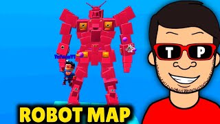 Robot Map In Stumble Guys  Awgundam Creative Map In Stumble Guys  TUFMAN PLAYZ [upl. by Bale]