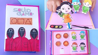 5 Squid gaming book  Paper Games book  DIY squid Gaming Book  easy to make  DIY Paper games [upl. by Ahsenaj]