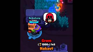 Grom 1v3 Nakavt 🏆1000Random brawlstars dumagang shorts [upl. by Diraf]