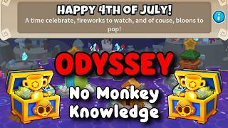 BTD6 Odyssey Tutorial  No Monkey Knowledge  Happy 4th Of July [upl. by Nnylav525]