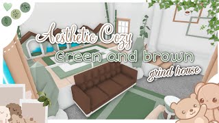 ☕Cozy Aesthetic  Grind house build tutorial🌿  tiny home in adopt me🧸 Griffintameer💙 [upl. by Ariaet]