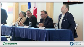 Conférence de presse  NOUVEAU PROJETS DHABITATION ABORDABLE À GASPÉ ET SAINTEANNEDESMONTS [upl. by Terrag313]