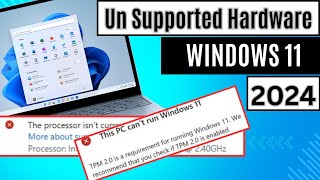 How to Install Windows 11 on Unsupported CPU amp TPM 12 [upl. by Lainahtan]