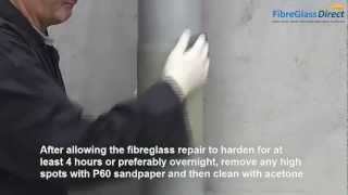 How to carry out a basic Fibreglass  GRP repair [upl. by Ellehcil]