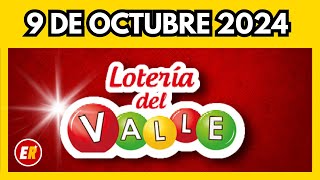 Resultado LOTERIA del VALLE miercoles 9 de octubre 2024 [upl. by Parlin]