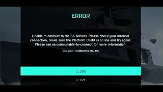 Battlefield 2042 Error Unable To Connect To The EA Servers This Is Not A Fix [upl. by Gnilyam]