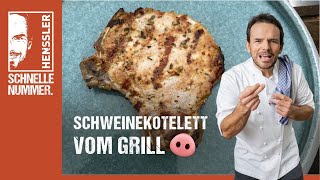 Schnelles Marinierte Schweinekoteletts vom Grill Rezept von Steffen Henssler [upl. by Atiuqa739]