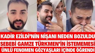 KADİR EZİLDİNİN NİŞANI NEDEN BOZULDU GAMZE TÜRKMEN BEN ARTIK KALDIRMAM SÖYLEMEZSEM OLMAZ SEDA SAYAN [upl. by Kristi152]