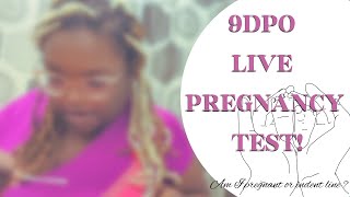 9dpoLIVE PREGNANCY TEST Indent or Faint Positive  Ft Easy  Home amp First Response [upl. by Baer]