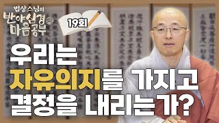 우리는 자유의지를 가지고 결정을 내리는가  법상스님의 반야심경과 마음공부 19회 [upl. by Sherrard]