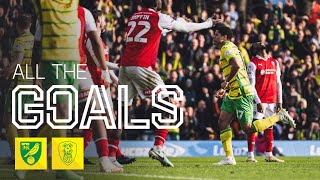 FIVE STAR PERFORMANCE ⭐  ALL THE GOALS  Norwich City 50 Rotherham United [upl. by Lyrahs]