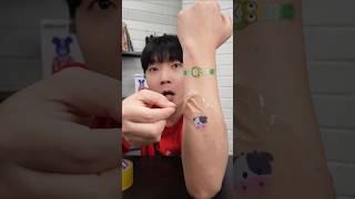 Deokdae funny video 😂 Tattoo removal hack part2 lifehack shotrs [upl. by Anaillil]