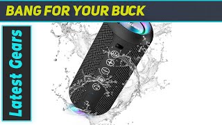 Ortizan IPX7 Waterproof Portable Bluetooth Speaker Best Small Speaker with Big Sound [upl. by Oria]