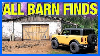 Forza Horizon 5  ALL BARN FINDS  LOCATIONS [upl. by Nauhs]