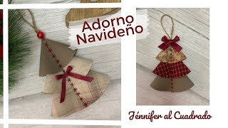 Adornos navideños con tela 🎄 Christmas Decorations with fabric 🎄 Christmas Tree ornament 🎄 [upl. by Philcox558]