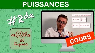 LE COURS  Les puissances  Seconde [upl. by Elurd]